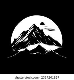 Mountains - High Quality Vector Logo - Vector illustration ideal for T-shirt graphic