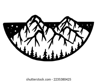 montañas, senderismo en las montañas. 