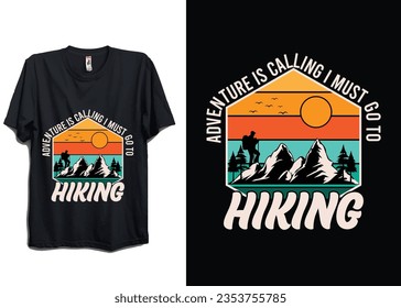 MOUNTAINS, HIKING, OFFROAD ADVENTURE TSHIRT DESIGN