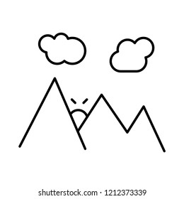 mountains   hills   cloud 