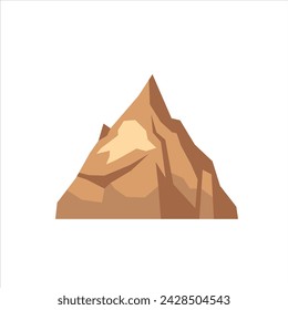 mountains and hills simple flat vector