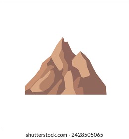 mountains and hills simple flat vector