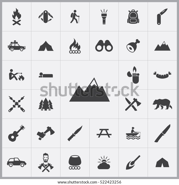 mountains icon. camping icons universal set for\
web and mobile