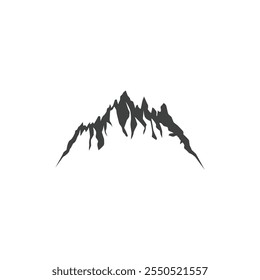 Montanhas ícone design preto e branco cor