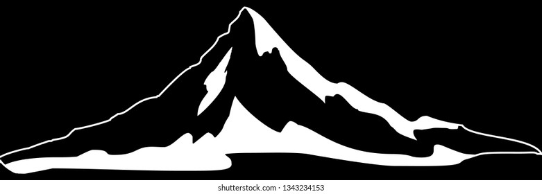Mountains icon. Element of web for mobile concept and web apps icon. Glyph, flat icon for website design and development, app development