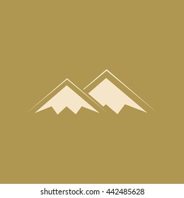 Mountains Icon. Eps-10.