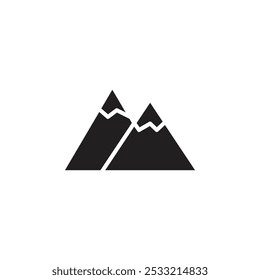 ícone Montanhas Ilustração de linha plana