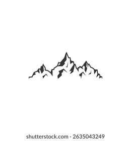 Mountains Icon flat vector design