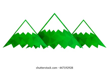 Mountains icon. High peak sign. Mountains logo. Usable for company logo. Vector illustration.