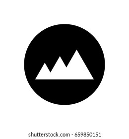 Mountains icon illustration isolated vector sign symbol
