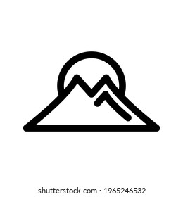 mountains icon or logo isolated sign symbol vector illustration - high quality black style vector icons
