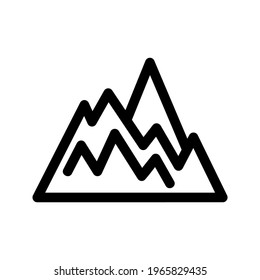 mountains icon or logo isolated sign symbol vector illustration - high quality black style vector icons
