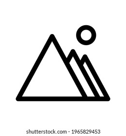 mountains icon or logo isolated sign symbol vector illustration - high quality black style vector icons
