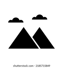 mountains icon or logo isolated sign symbol vector illustration - high quality black style vector icons
