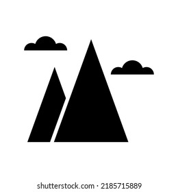 mountains icon or logo isolated sign symbol vector illustration - high quality black style vector icons
