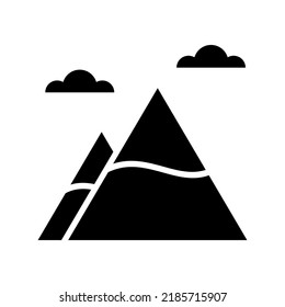 mountains icon or logo isolated sign symbol vector illustration - high quality black style vector icons
