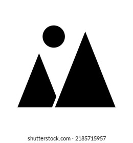 mountains icon or logo isolated sign symbol vector illustration - high quality black style vector icons
