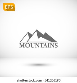 mountains icon. One of set web icons