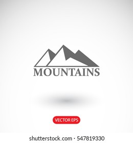 mountains icon. One of set web icons