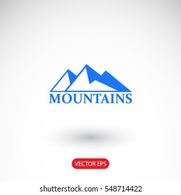 mountains icon. One of set web icons
