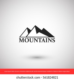 mountains icon. One of set web icons