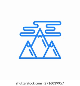 mountains icon icon sign vector