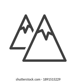 mountains simple drawing