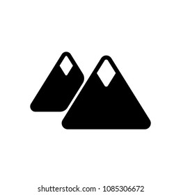 Mountains icon. Simple symbol