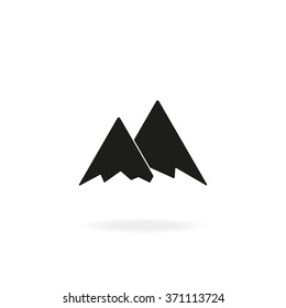 Mountains icon symbol.