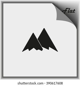 Mountains icon symbol.
