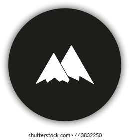 Mountains icon symbol.