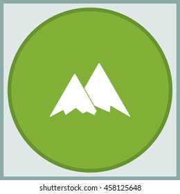 Mountains icon symbol.
