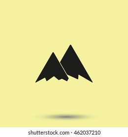 Mountains icon symbol.