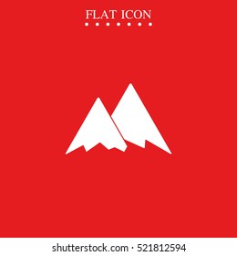 Mountains icon symbol.