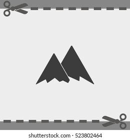 Mountains icon symbol.