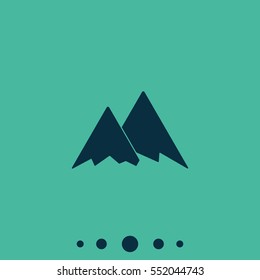 Mountains icon symbol.