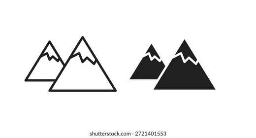 Mountains icon for template. Icon vector graphic set