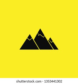 the mountains icon vector