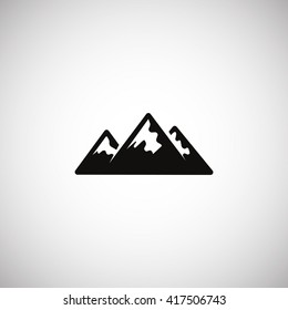 Mountains Icon Vector