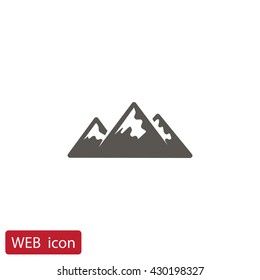 Mountains Icon Vector