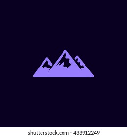 Mountains Icon Vector