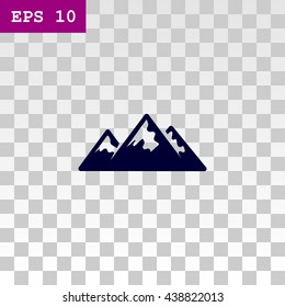 Mountains Icon Vector