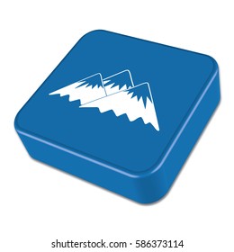 Mountains icon. Vector concept illustration for design
