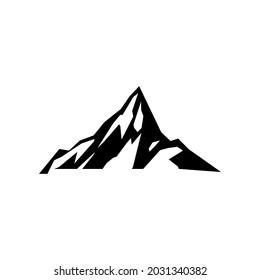Gebirgssymbol, Vektorset. Kollektion von Illustrationszeichen. Natursymbol oder -logo.