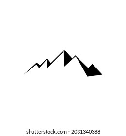 Mountains icon vector. hike illustration sign. wild nature symbol or logo.