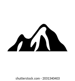 Mountains icon vector. hike illustration sign. wild nature symbol or logo.