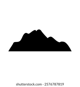 Mountains icon vector. hike, travel illustration sign. camping symbol.