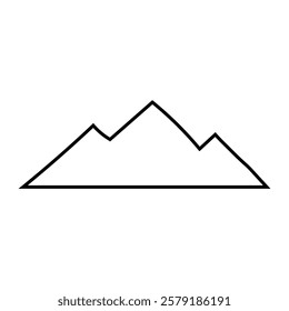 Mountains icon vector. hike, travel illustration sign. camping symbol.
