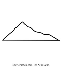 Mountains icon vector. hike, travel illustration sign. camping symbol.