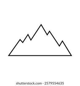 Mountains icon vector. hike, travel illustration sign. camping symbol.